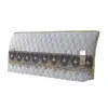 Funda de Cabecero de Tela de Cobertura Total Estilo Nórdico Protector de Cabecero Funda de Cabecero de Madera Funda de Cabecero Acolchada Elástica Suave