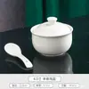 Tigela de hotel panela de cerâmica para ensopado com tampa tigela de sobremesa tigela individual para sopa louça individual panela de ensopado panela de cozimento duplo tigela para ninho de pássaro