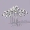 Luxo Leve High-End Moda Mais Vendido Acessórios de Cabelo Pente de Cabelo com Strass para Sessão de Fotos de Casamento Noiva Pente de Cabelo Versátil para Banquete Palco
