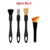 Juego de Cepillos para Detallado de Automóviles Cepillo Suave Kit de Cepillos de Limpieza para Interiores de Automóviles para Rejillas de Aire Tablero Espacios Cepillo de Lavado de Doble Cabeza