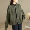 Tiro real 2026 Moda Otoño Sudadera con Capucha de Punto de Algodón Chaqueta Cuello Alto Chaqueta de Béisbol Deportiva Casual Ropa para Mujer