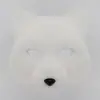 Máscaras de Animales Creativas de Mascarada para Hombres y Mujeres Máscaras de Zorro de Media Cara Máscaras de Zorro Simuladas de Piel para Halloween