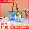 Bolsa Láser de PVC Colorida Transparente de Moda para Hombro Cruzado Impermeable Bolsa de Gel Accesorios de Ropa Bolso