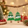 Pendientes de Árbol de Navidad Acrílico Multicapa Transfronterizos Acero Inoxidable 316 Impresión de Dibujos Animados Serie Navideña Accesorios para Pendientes Venta al por Mayor