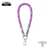 Cordão para Celular Novo Original 8mm Forte Alça Transversal Ajustável Corda Trançada de Pulso Prata para Uso Externo Anti-Perda