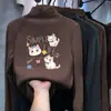 Top interior para niñas, nueva colección de invierno 2026, cuello medio alto, camiseta de manga larga linda para niños, hecho de forro polar grueso