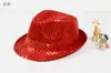 Sombrero de copa de lentejuelas estilo coreano para adultos y niños, sombrero de jazz para actuaciones y bailes, sombrero para el Día del Niño, sombrero de copa de lentejuelas negras