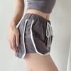 Pantalones Cortos de Color Contrastante Europeos y Americanos Colgantes con Cintura Elástica Moda Femenina Nuevo Cordón Casual Pantalones Cortos Calientes Moda Corto Moderno