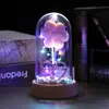 Capa de Vidro Transfronteiriça Pequenos Presentes Flores Românticas Ornamento Luminoso Pequeno para Desktop Luz de Noturna para Desktop de Casal Presentes