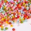 Lirio de los valles 6MM flor de cinco pétalos joyería para uñas mini simulación flor de color sólido aretes pasador accesorios de joyería para uñas
