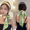 Bufanda de Seda de Moda que Combina con Todo Cinturón para el Cabello Estilo Chino Lazo Bolsa Cinturón Decorativo Primavera y Verano Nuevo Estilo Bufanda Larga Estrecha Fina