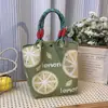 251 Modelos de Bolsas Quadradas Pequenas Populares Transfronteiriças, Bolsas de Lanche de Tricô Portáteis de Grande Capacidade para o Trabalho, Deslocamento e Sacolas de Presente