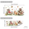 Una Variedad de Animales de Dibujos Animados Creativos, Osos, Zorros, Ardillas, Conejos, Erizos, Búhos, Flores, Mariposas Pegatinas Decorativas