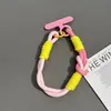 Lanyard de muñeca a juego de color, funda de teléfono corta anti-pérdida, color nuevo de dopamina, alto valor de color, junta de tarjeta de color para hombres y mujeres