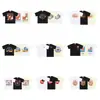 Marca de Nicho de Moda Rhude Verano Nueva Bandera de Corona Streetwear Retro Holgada Camiseta de Cuello Redondo de Manga Corta para Hombres y Mujeres