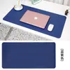 Novo tapete de mesa de couro de lado único Solid Color Pu Couro impermeável resistente ao desgaste Tapete de escritório descartável Student Desk Mat Home Dormitory