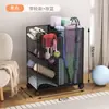 Cesta de Almacenamiento para Esterillas de Yoga, Estante de Almacenamiento para Equipos Deportivos y de Fitness en Casa, Estante de Almacenamiento Doméstico para Rellenar Espacios para Bádminton y Baloncesto
