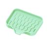 Novo Porta Sabonete de Silicone Banheiro Drenagem Antiderrapante Porta Sabonete Tipo Drenagem Saboneteira Sem Furo Bandeja para Sabão Pia