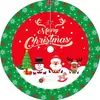 Saia para Árvore de Natal Transfronteiriça Atacado, Personalizável no Aliexpress, Decoração de Árvore de Natal, Suprimentos de Natal, Cobertura de Chão Impressa