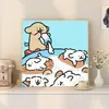 Pintura a Óleo Digital de Cachorro com Linha DIY Colorir à Mão Grafite Desenho Animado Fofo Decoração Curativa Fabricante Atacado