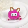 Adorable Pinza para el Cabello con Bola de Pelo de Oreja Grande para Niños Adorables Pinza Lateral para Niña Dulce Pinza para el Cabello de Estudiante Pinza de Pato Accesorio para el Cabello