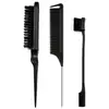 Set de Herramientas de Peine para Peluquería Transfronterizo, Botella Rociadora, Peine de Ocho Garras, Peine de Cardar, Peine de Cola, Peine Masajeador de Estilismo Voluminizador para Mujeres