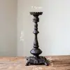 Portavelas de Hierro Fundido Estilo Country Americano Decoración de Mesa, Accesorios para Cena a la Luz de Velas del Día de San Valentín Chino, Lámpara Romántica, Jardín Retro