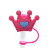 Nuevo Estilo Tapa de Pajita Manga de Succión Tapón Antipolvo de Silicona Pajita de Fiesta Hebilla Decorativa Clip Marca de Letra Personalizada Productos Transfronterizos