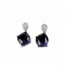 Conjunto de collar y pendientes con colgante de flor de circonita con forma de diamante para mujer, exquisito, moderno, versátil, elegante, con sentido del diseño, joyería de lujo ligero