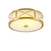 Lámpara de Techo Estilo Americano Totalmente de Cobre Luz para Dormitorio Pequeño Pasillo Pasillo Porche de Entrada Balcón Luminaria de Techo de Cobre Puro