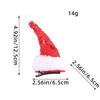 Decorações de Natal Love Hong Kong Chapéu de Lantejoulas Vermelhas Vestido de Saia de Gaze Adereço de Cabeça Estilo Coreano Grampo de Cabelo de Pato de Natal