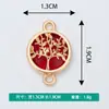 Joyas Creativas DIY Accesorios Galvanizados Nuevo Árbol del Dinero Hueco Collar de Vidrio Pulsera Colgante Venta al por Mayor