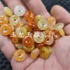 Pingente de Jade de Seda Dourada de Hotan, Xinjiang, Pulseira de Jade de Quartizito Vermelho, Colar, Brincos, Pente, Pingente de Jade