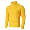 2026 Nuevo Suéter de Punto de Cuello Alto Ajustado para Hombre Otoño/Invierno Transfronterizo Ropa de Punto Talla Grande Camisa Básica Casual para Hombre