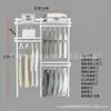 Armario metálico modular 1.1-2.5 m de ancho perchero abierto apartamento pequeño perchas dormitorio columna AA almacenamiento