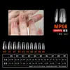 Arte de Uñas Arte de Uñas Ultra-delgado Sin Rastro Uso Extensión de Uñas Sin Limar Transparente Semimate Pegatina Completa Medio Pegatina Parche para Uñas