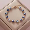 Retención de Color Galvanizado Ojo de Diablo Trébol de Cuatro Hojas Ojo de Diamante Pulsera Moda Femenina Simple Comercio Electrónico Transfronterizo Joyería Comercio Exterior