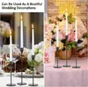 Portavelas Adornos Estilo Europeo Restaurante Occidental Mesa de Comedor Cena a la Luz de Velas Atril Boda Lámpara de Mantequilla Decoración con Velas
