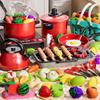 Juguetes de Cocina para Niños Traje para Niños y Niñas Jugar en Casa Simulación Utensilios de Cocina Bebé Cocinando Arroz Salteado Cubiertos Fábrica