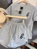Conjunto Esportivo Casual de Shorts de Manga Curta com Estampa de Rosto Sorridente Transfronteiriço Feminino Emagrecedor Solto Estilo Coreano Conjunto de Duas Peças Estudante Tendência