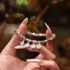 Pulsera de Plata Paz y Alegría para Mujer, Lujo Ligero, Estilo Chino, Nicho, Sensación de Alta Gama, Pulsera de Cuentas de Plata, Regalo para Novia