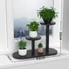 Suporte de Flores para Peitoril de Janela Quarto Janela de Canto de Ferro Suporte de Flores de Múltiplas Camadas Celebri dade da Internet Suporte para Vasos de Suculentas Mesa Rack de Armazenamento para Mesa