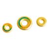 Retención de color a largo plazo oro accesorios diy Jiangshan solo este verde hebilla de seguridad colgante pulsera collar tejido