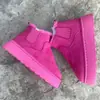 Botas de Nieve Gruesas Forradas de Polar para Mujer Estilo Noreste 2025, Nuevo Estilo con Piel y Piel Sintética Integradas, Zapatos Cálidos de Algodón con Suela Gruesa