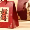 Caixa de Doces para Casamento Chinês, Bolsa de Doces de Casamento de Luxo, Caixa de Açúcar Mãos Livres, Caixa de Presente de Doces para Lembrança de Noivado