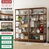 Nuevo Estilo Chino Estante de Flores Estante de Almacenamiento Balcón Maceta Madera Maciza Planta Suculenta De Pie Multicapa Adornos Estante de Almacenamiento para Sala de Estar