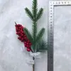 Acessórios de decoração de Natal e Ano Novo personalizados de fábrica acessórios para casamento casamento diy flores de Natal tridimensionais frutas vermelhas