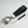 Chaveiro Criativo para Carro com Padrão de Fibra de Carbono Metal Titânio Hardware Negócios Pingente de Chave de Alta Qualidade com Chaveiro Impresso