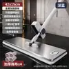 Mopa de panel grande de acero inoxidable de 42 cm para uso tanto húmedo como seco, sin manos, mopa plana perezosa para uso doméstico