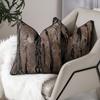Funda de almohada Xiai Retro Simple de Alta Precisión con Ribete Jacquard Abstracto Adecuada para Decoración de Sofá Respaldo